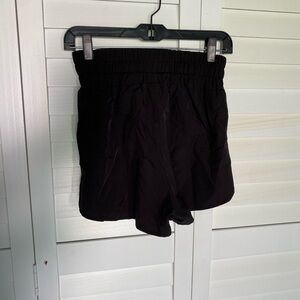 Black athletic shorts